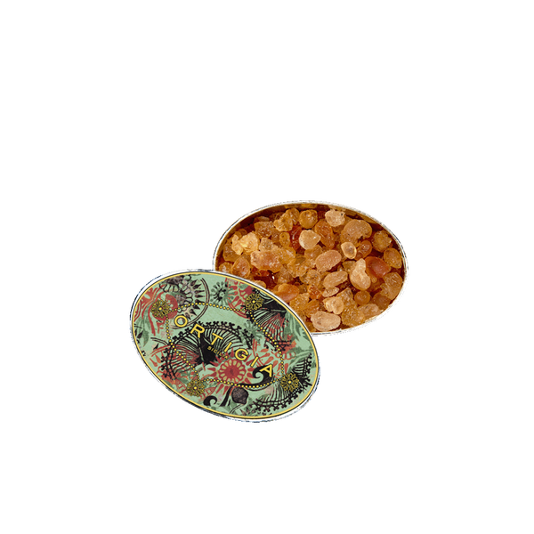Cristales aromáticos Fico d'India en tarro decorativo, gránulos dorados visibles