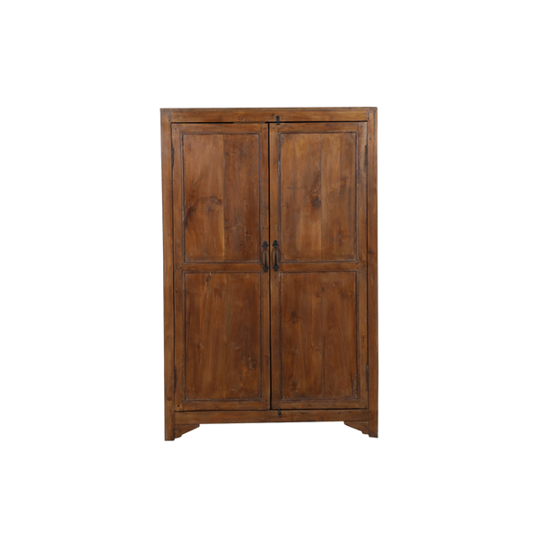 Armario de madera estilo antiguo con 2 puertas y tirador central, Indian Treasures