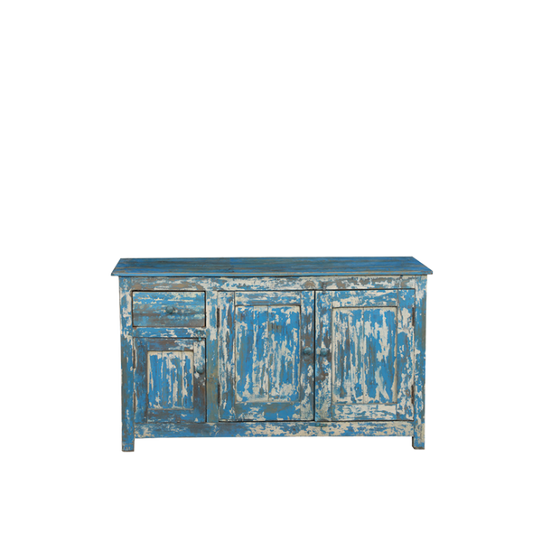 BUFET MADERA AZUL 133X53X78H 17