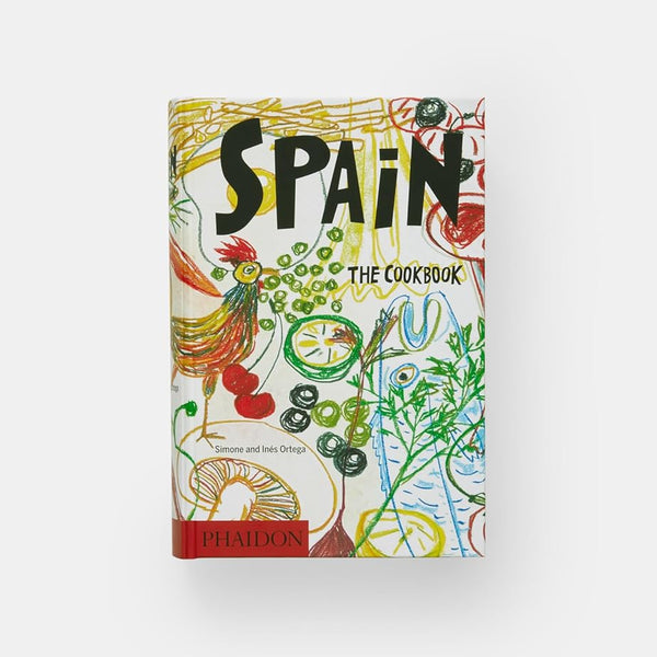 Libro de cocina con portada ilustrada y título “SPAIN” de PHAIDON