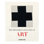Portada del libro de arte con cruz negra sobre fondo crema y marca Assouline