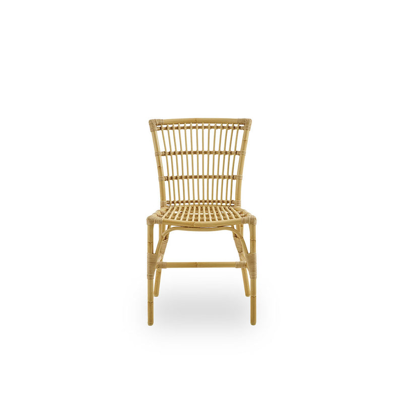 SILLA ELIZABETH ALU NATURAL + COJIN