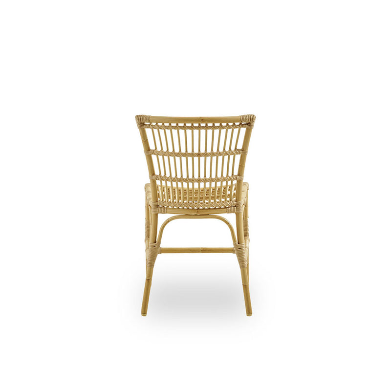 SILLA ELIZABETH ALU NATURAL + COJIN