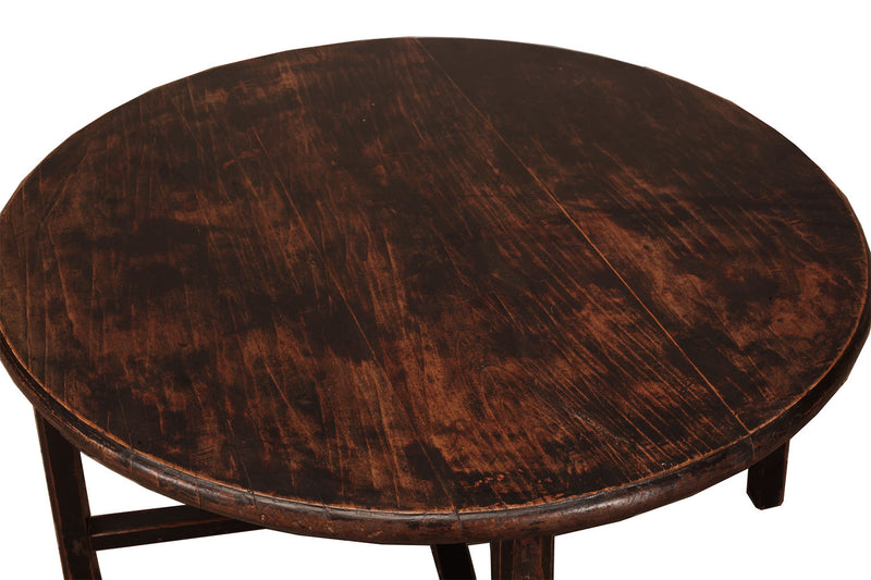 MESA REDONDA D108 H57 MARRON