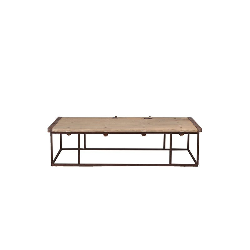MESA 179X101X45H PUERTA CHINA/BASE HIERRO