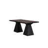 MESA COMEDOR NEGRA 180X90X75H