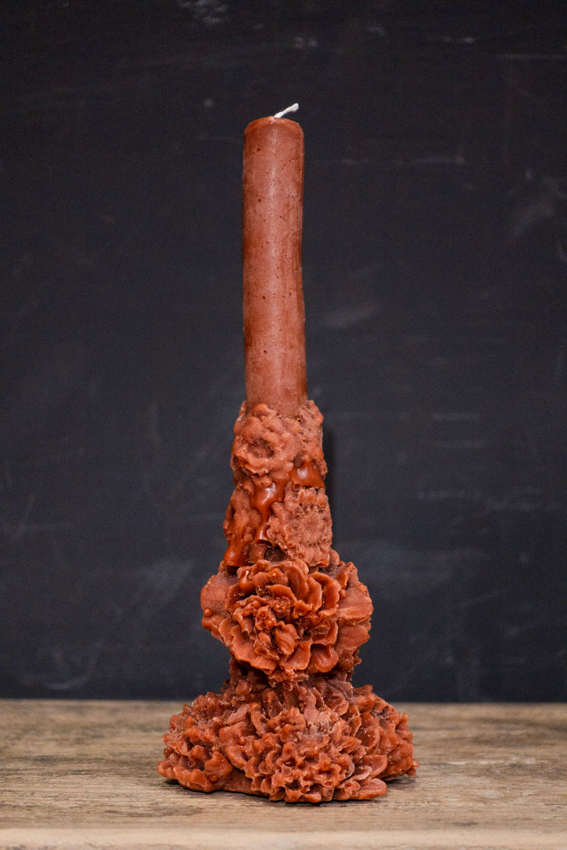 VELA CRISANTEMO SIENNA