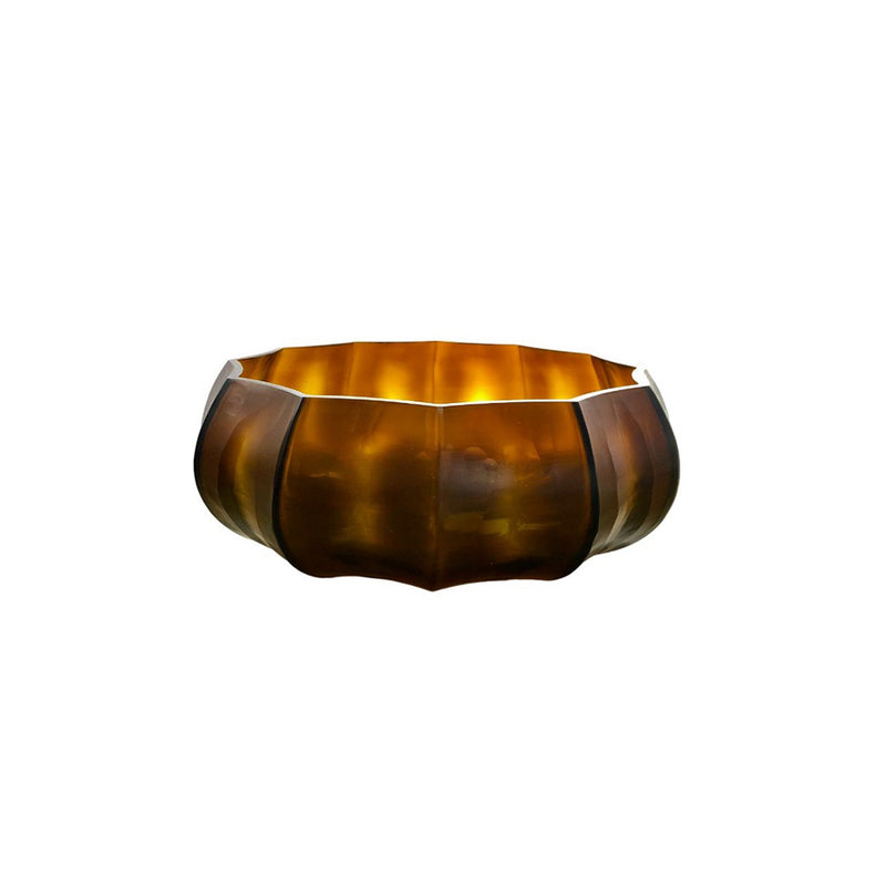 BOWL CRISTAL AMBAR "MALANG" D33 H13