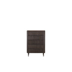 Cajonera de madera Heritage con 5 cajones y frentes con listones oscuros