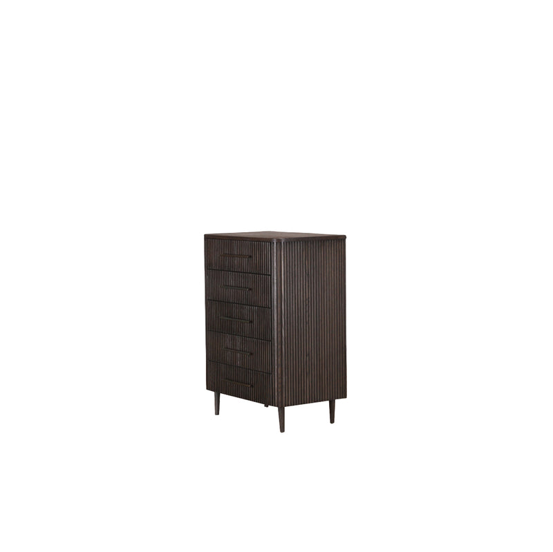 Cajonera de madera Heritage con 5 cajones y costados con listones
