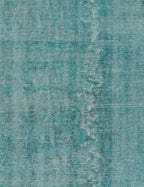 Tejido de alfombra persa turquesa con textura y vetas claras