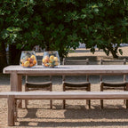 MESA JACOBA SMALL 250X112X76H TEAK NAURAL GREY