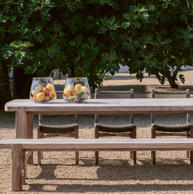 MESA JACOBA SMALL 250X112X76H TEAK NAURAL GREY