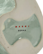 Jarrón de cerámica con forma de búho gris, inscripción Marni SERAX