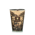 Vela Baobab Collection con estampado de selva y árboles en vaso cónico