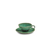 TAZA+PLATO CAFE ESPRESSO GREEN VERDE LANZA