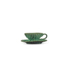 TAZA+PLATO CAFE ESPRESSO GREEN VERDE LANZA
