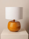 LAMPARA MESA ESTRIA MUSTARD S