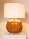 LAMPARA MESA ESTRIA MUSTARD L