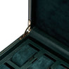 BRITISH RACING 10 PIECE WATCH BOX W/STORAGE GREEN