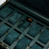 BRITISH RACING 10 PIECE WATCH BOX W/STORAGE GREEN
