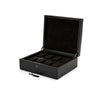 BRITISH RACING 8 PIECE WATCH BOX  BLACK