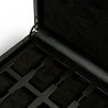 BRITISH RACING 8 PIECE WATCH BOX  BLACK