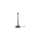 Base de lámpara de sobremesa Finley, soporte alto y cable negro, sin pantalla