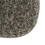 Tela gris jaspeada del asiento de silla Jari, textura detallada