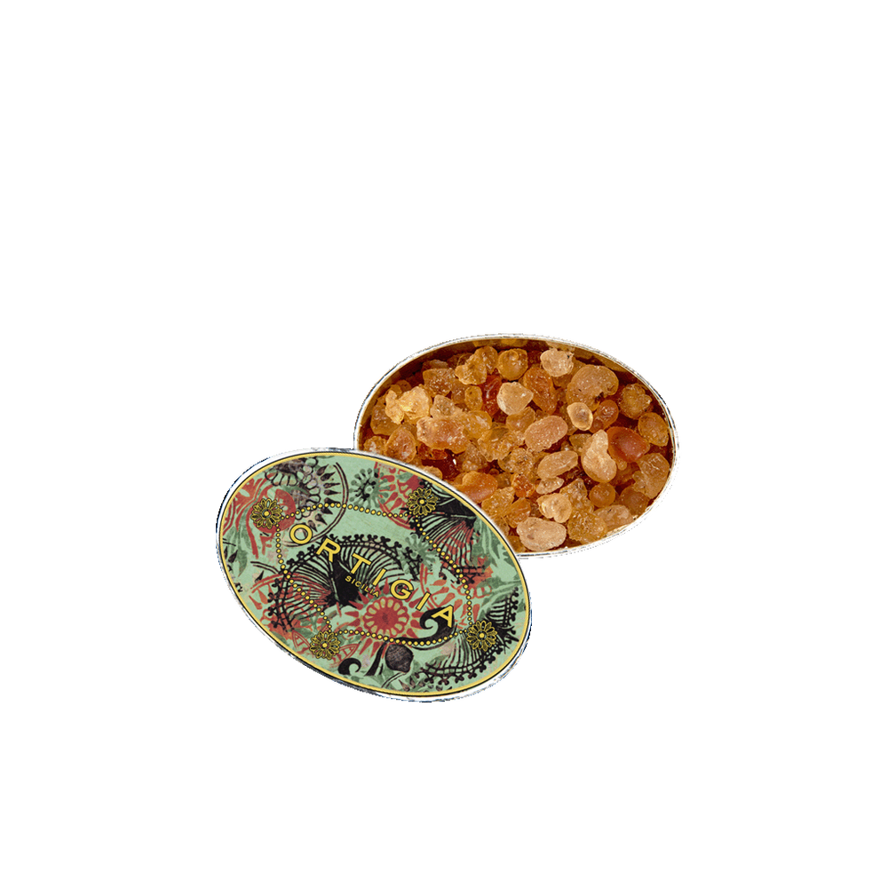 Cristales aromáticos Fico d'India en tarro decorativo, gránulos dorados visibles