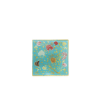 Caja decorativa Ortigia Florio, turquesa floral con diseño ORTIGIA