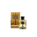 Aceite corporal Ortigia Zagara en frasco con tapa negra y caja ilustrada