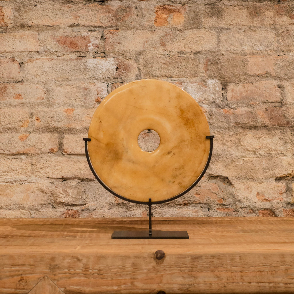 DISCO PIEDRA AMARILLO 25CM