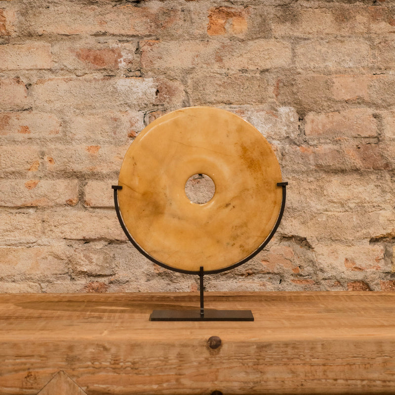 DISCO PIEDRA AMARILLO 25CM