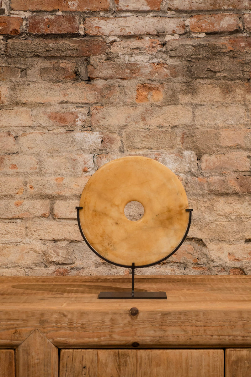 DISCO PIEDRA AMARILLO 25CM