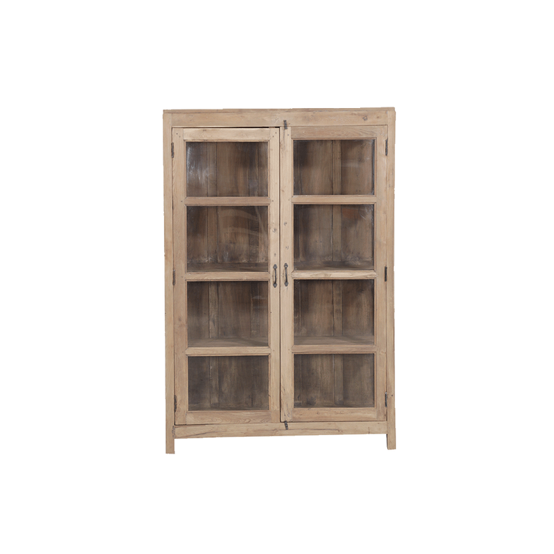 VITRINA MADERA/CRISTAL 121X45X183H 42