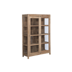 VITRINA MADERA/CRISTAL 121X45X183H 42