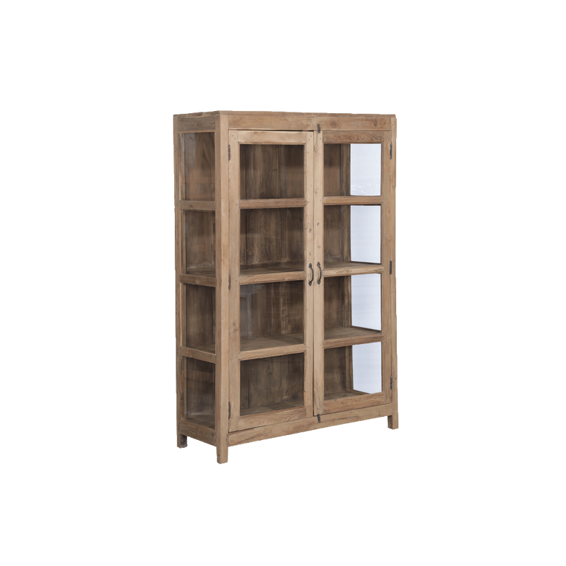 VITRINA MADERA/CRISTAL 121X45X183H 42