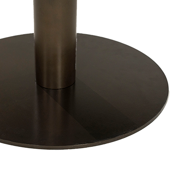 Base de mesa redonda metálica con pie circular