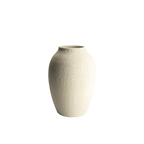 Jarrón Saint-Joseph de cerámica beige con textura mate