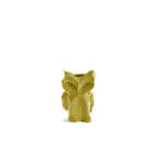 Jarrón de cerámica búho Marni amarillo XS con relieve facial