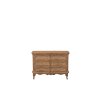 Aparador Heritage de madera con molduras y patas torneadas, vista frontal