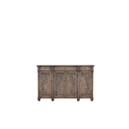 Aparador de madera Heritage con 4 puertas y 3 cajones, acabado envejecido