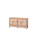 BUFET CHINO CREMA DECORADO 2 PUERTAS 162X40X85H