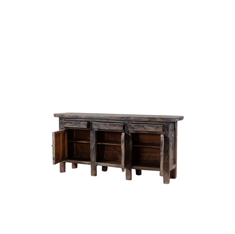BUFET CHINO 3 CAJONES/3 PUERTAS 205X48X99H
