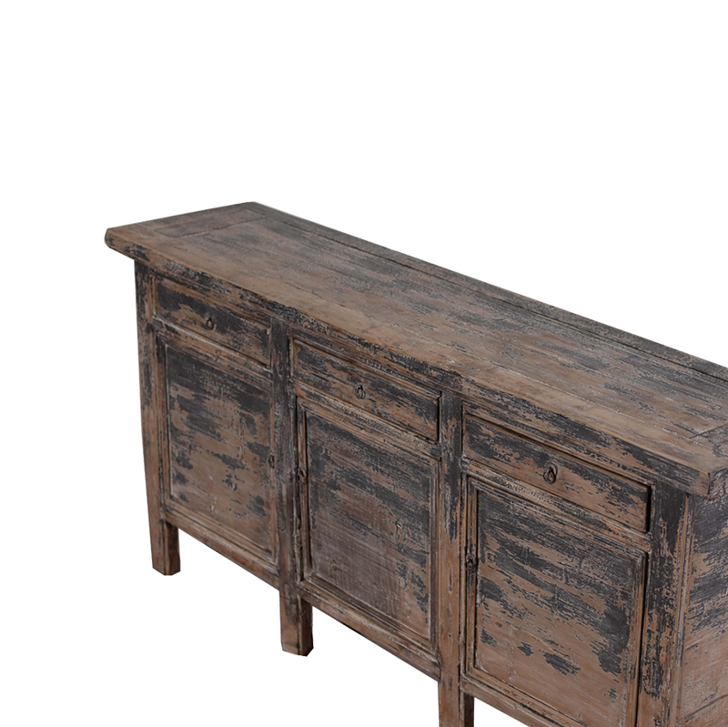 BUFET CHINO 3 CAJONES/3 PUERTAS 205X48X99H