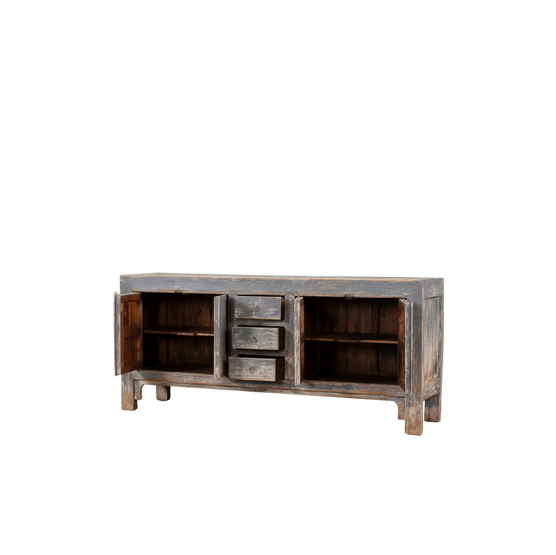 BUFET CHINO 3 CAJONES/4 PUERTAS 192X45X85H