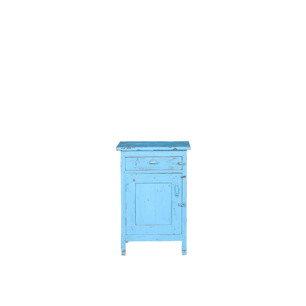 MESITA NOCHE MADERA TURQUESA 51X40X76H 49