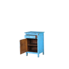 MESITA NOCHE MADERA TURQUESA 51X40X76H 49