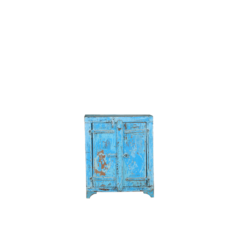 BUFET MADERA AZUL 51X26X61H 56